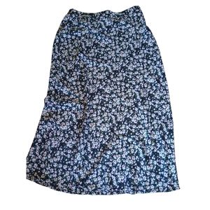 Know.one.cares micro Floral Maxi skirt light silky size XL